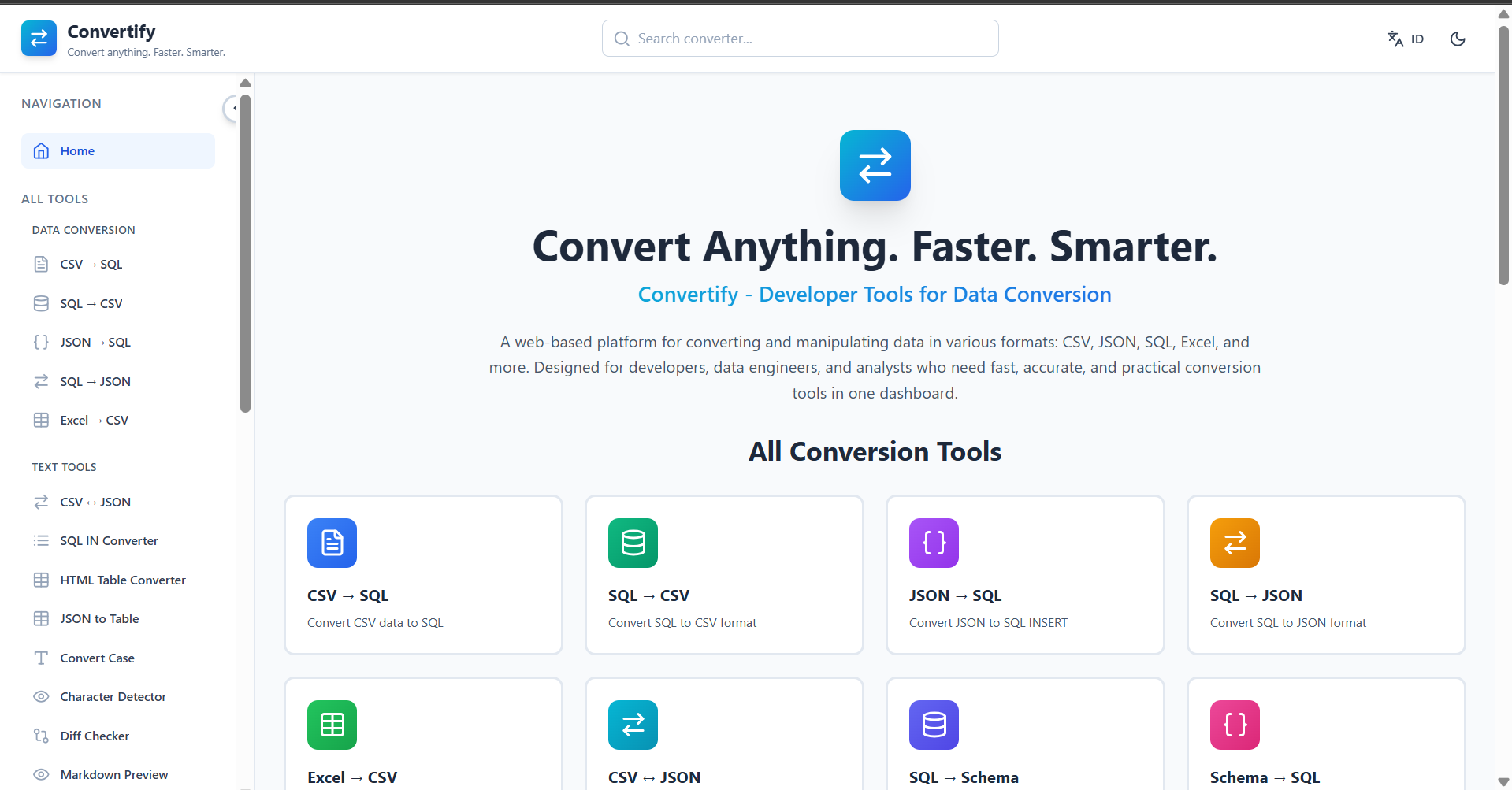 Convertify - Developer Tools for Data Conversion screenshot 1